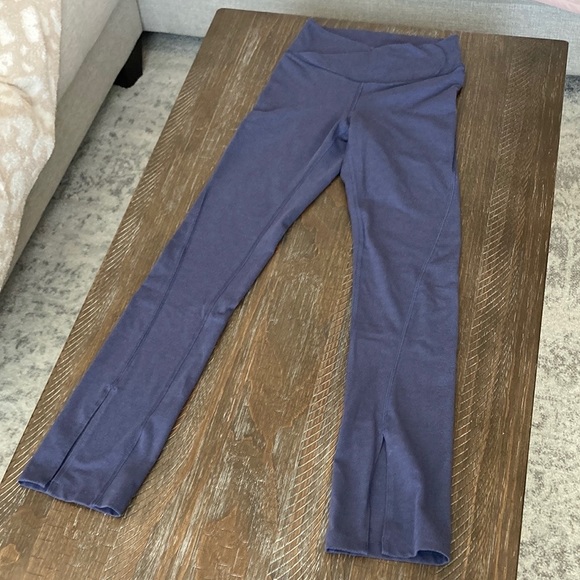 High waisted, cross front, split hem leggings. Never worn. Brand new. No flaws - Picture 4 of 4